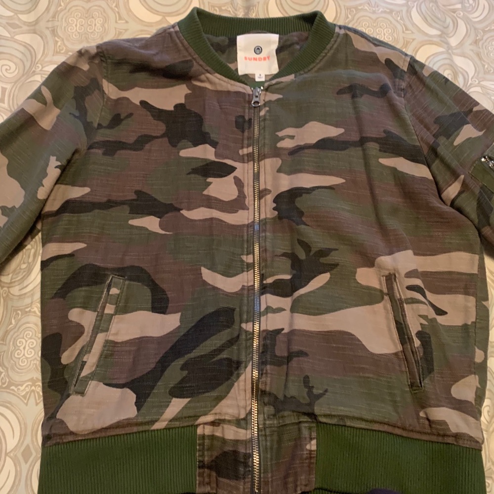 Sundry Camo Bomber Jacket